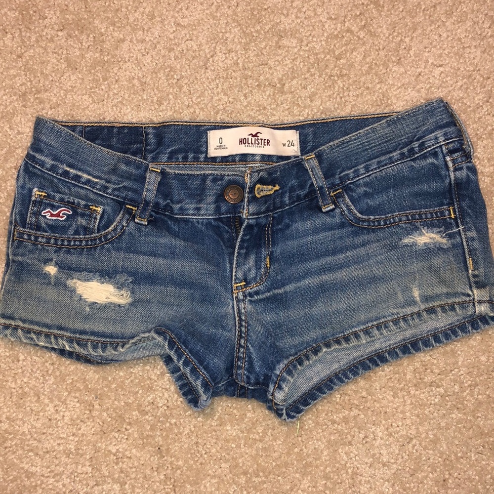 Hollister Low Rise Jean Shorts Size 0